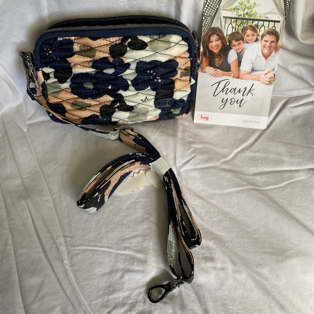 *Pre Owned* Lug Coupe Compact Convertible Crossbody+Belt Bag - Floral Multi